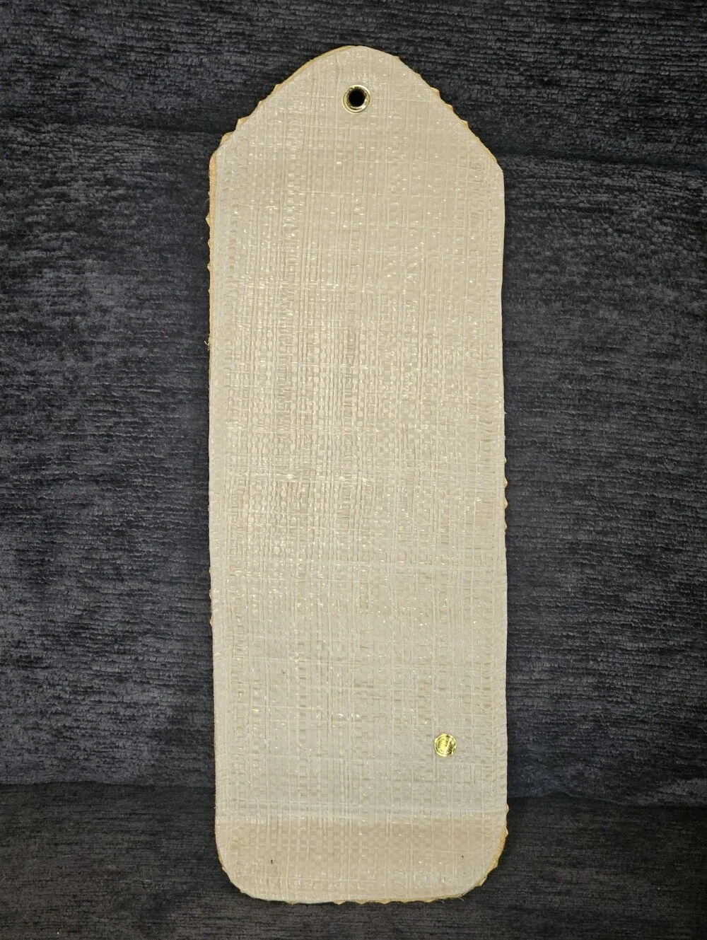 Vintage Straw Wall Organizer with Fruit Embroidery